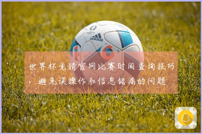 世界杯竞猜官网比赛时间查询技巧,避免误操作和信息错漏的问题