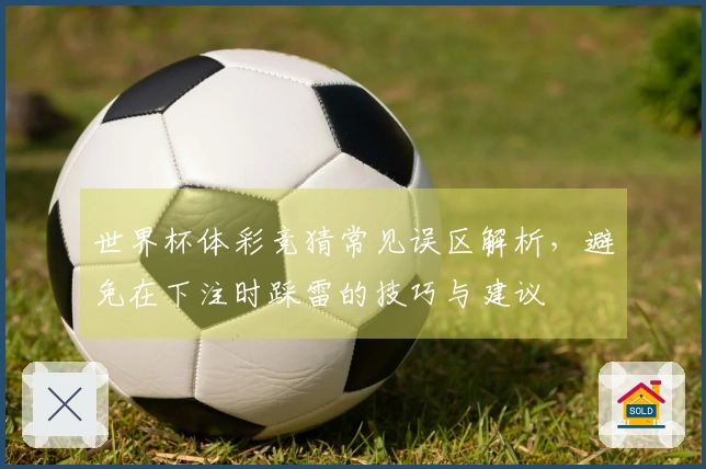 世界杯体彩竞猜常见误区解析，避免在下注时踩雷的技巧与建议