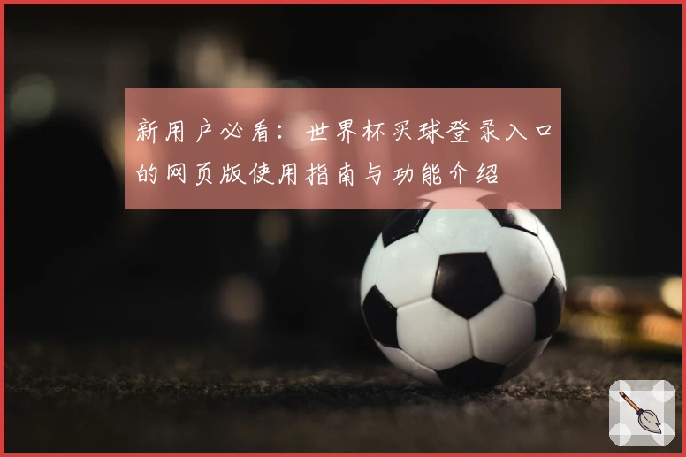 新用户必看：世界杯买球登录入口的网页版使用指南与功能介绍